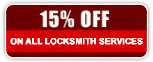 15% off on all locksmith services